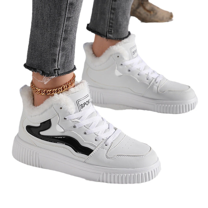 Damer högskurna sneakers med varmt fleecefoder och halkfri sula Mirla-Eva Jonsson