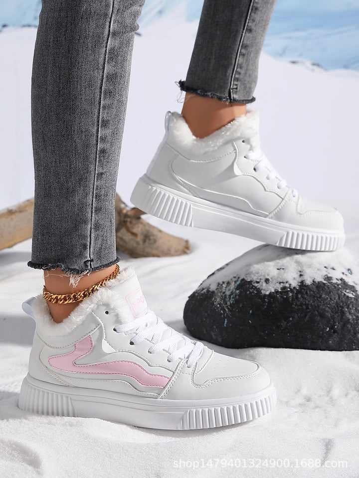 Damer högskurna sneakers med varmt fleecefoder och halkfri sula Mirla-Eva Jonsson