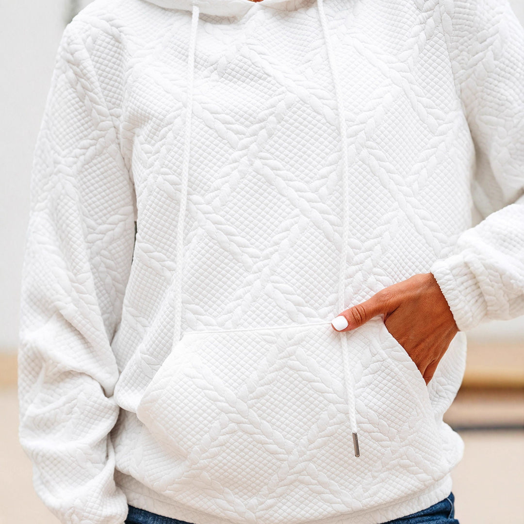 Damer hoodie i strukturerad fleece Mirla-Eva Jonsson