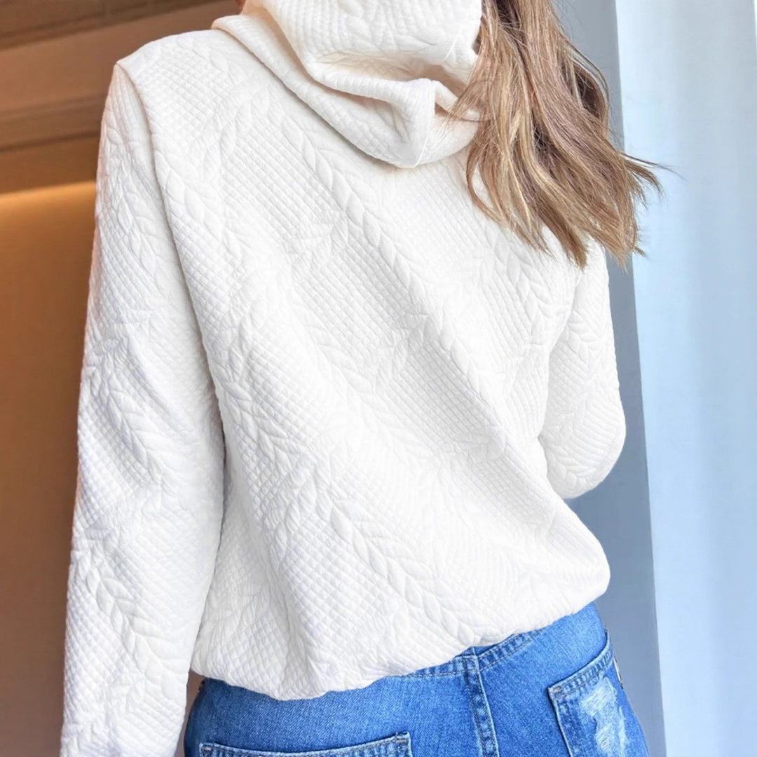 Damer hoodie i strukturerad fleece Mirla-Eva Jonsson
