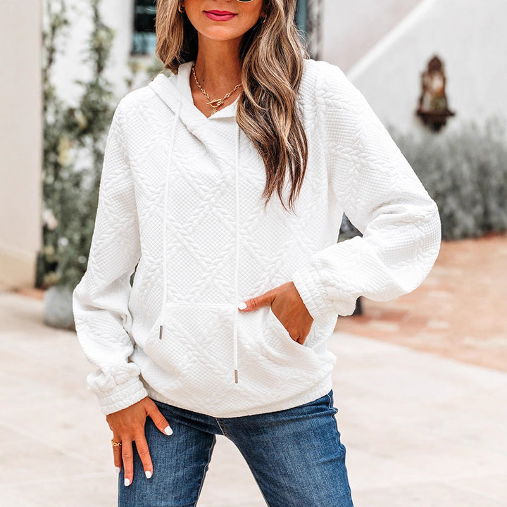 Damer hoodie i strukturerad fleece Mirla-Eva Jonsson