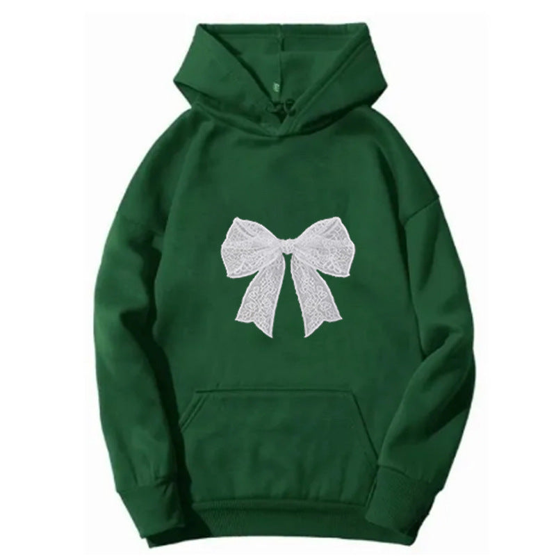 Damer hoodie med elegant spetsdesign Mirla-Eva Jonsson
