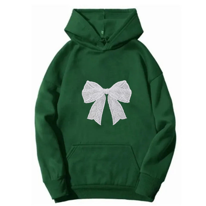 Damer hoodie med elegant spetsdesign Mirla-Eva Jonsson