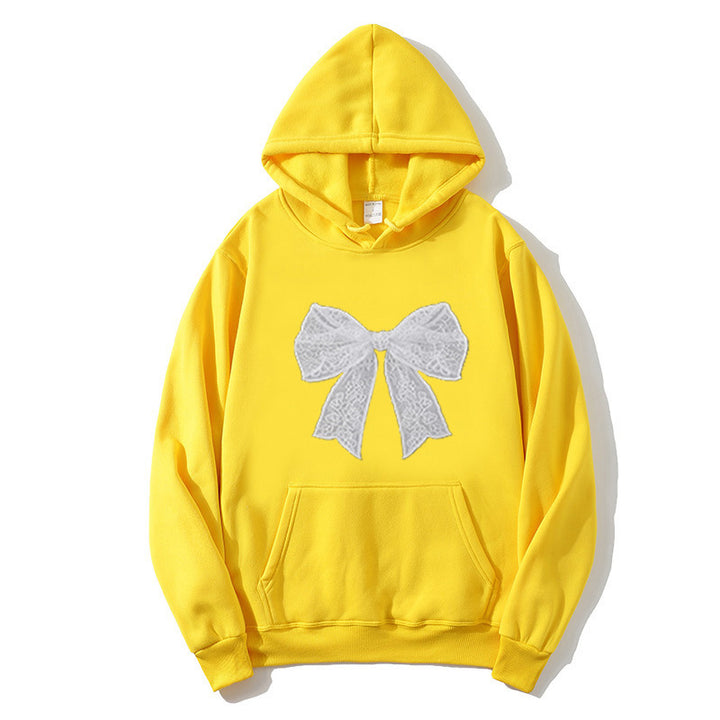 Damer hoodie med elegant spetsdesign Mirla-Eva Jonsson