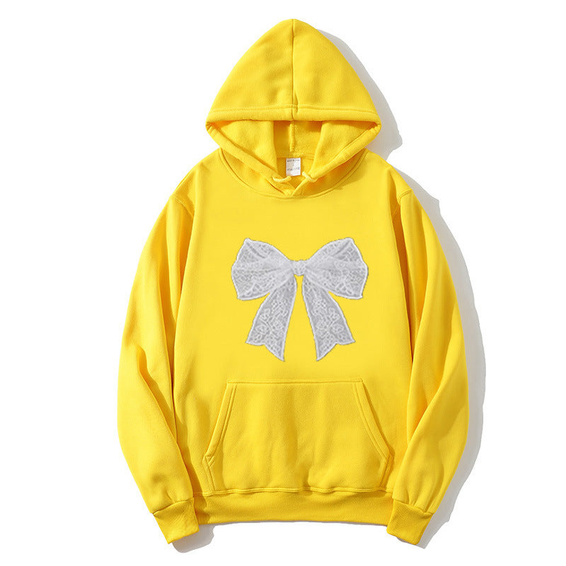 Damer hoodie med elegant spetsdesign Mirla-Eva Jonsson
