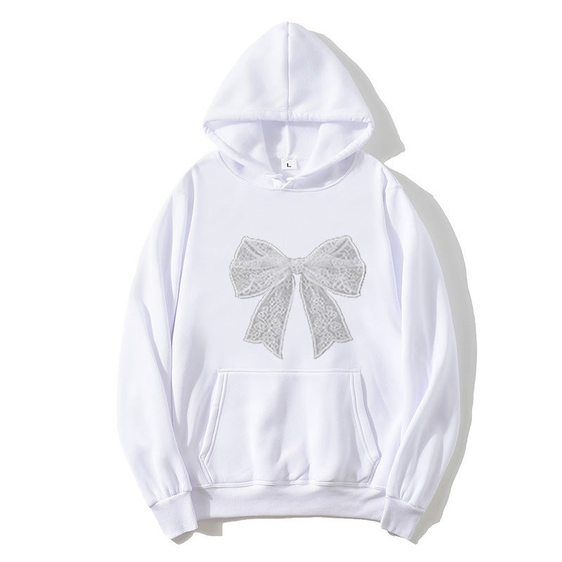 Damer hoodie med elegant spetsdesign Mirla-Eva Jonsson
