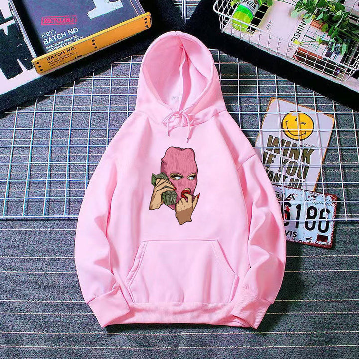 Damer hoodie med konstnärlig grafisk design Mirla-Eva Jonsson