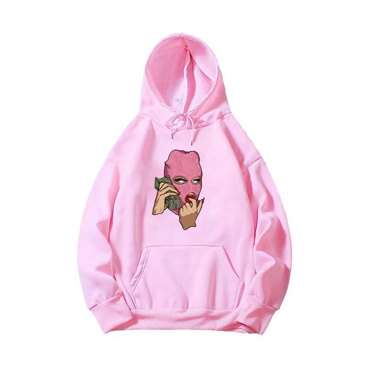 Damer hoodie med konstnärlig grafisk design Mirla-Eva Jonsson