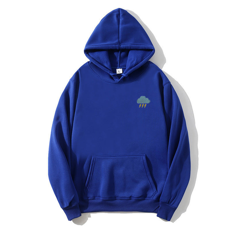 Damer hoodie med kreativ moln design Mirla-Eva Jonsson