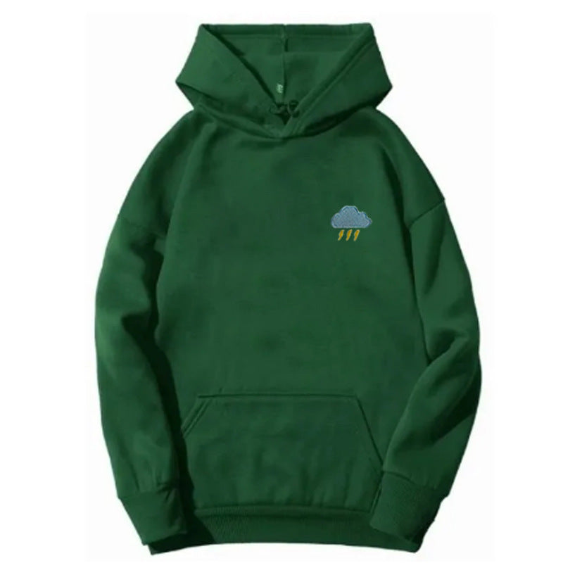 Damer hoodie med kreativ moln design Mirla-Eva Jonsson