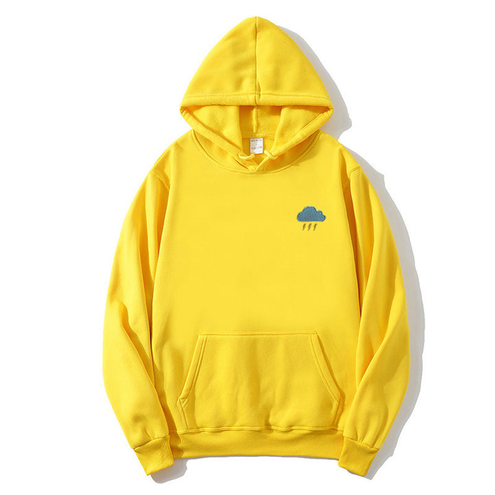 Damer hoodie med kreativ moln design Mirla-Eva Jonsson