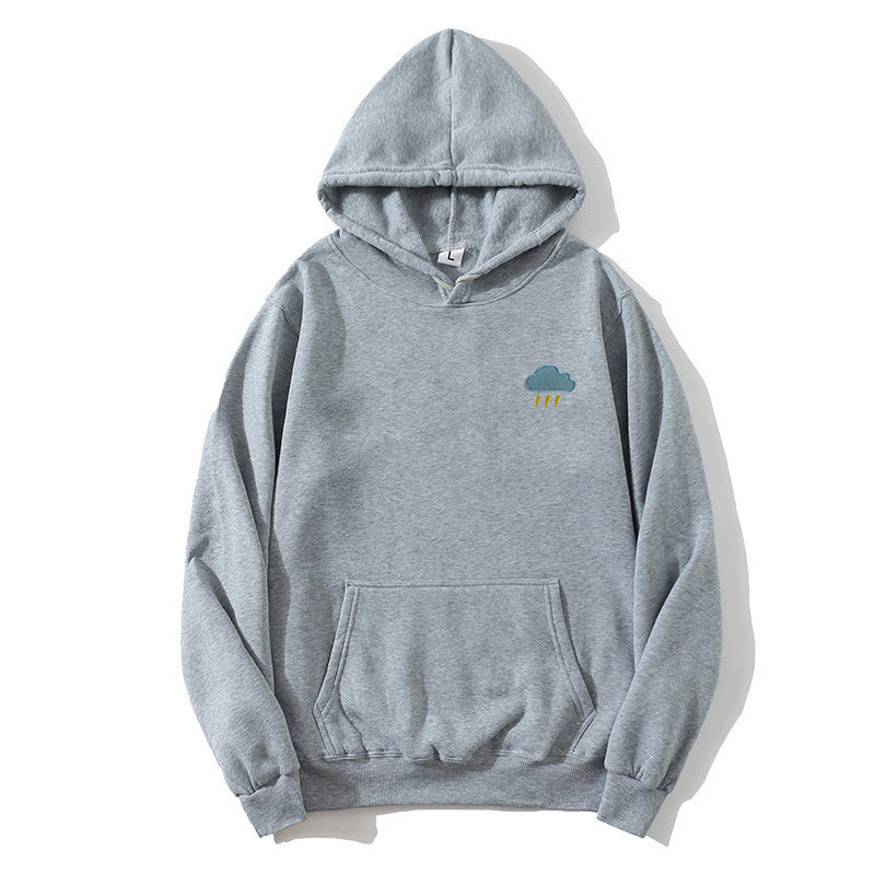 Damer hoodie med kreativ moln design Mirla-Eva Jonsson