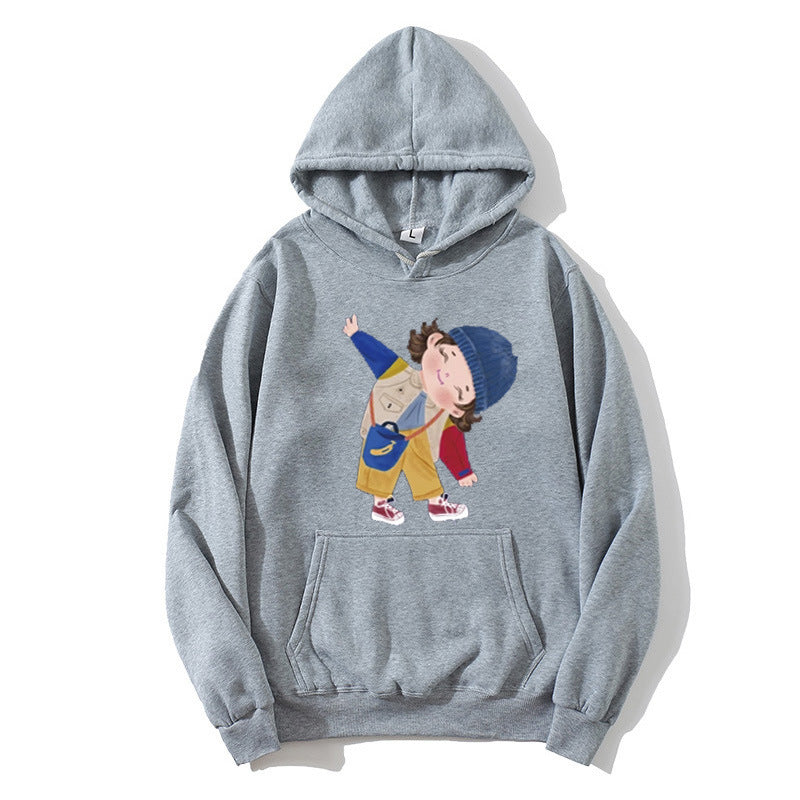 Damer hoodie med lekfull barndesign Mirla-Eva Jonsson