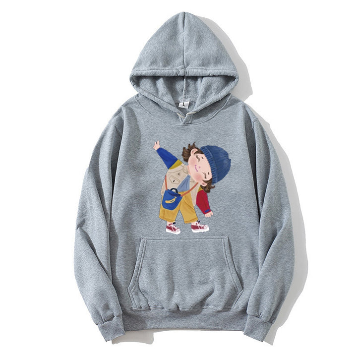 Damer hoodie med lekfull barndesign Mirla-Eva Jonsson