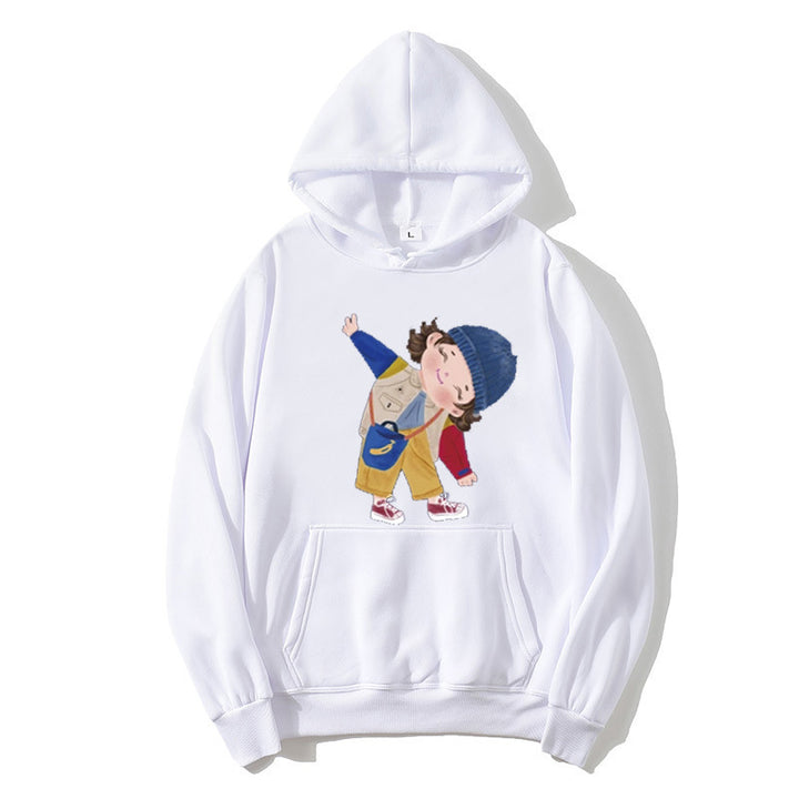 Damer hoodie med lekfull barndesign Mirla-Eva Jonsson