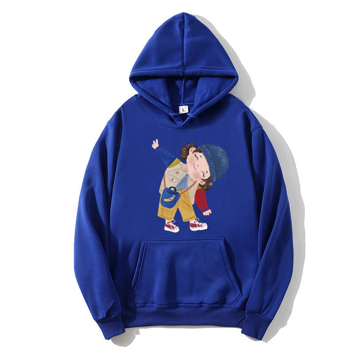 Damer hoodie med lekfull barndesign Mirla-Eva Jonsson