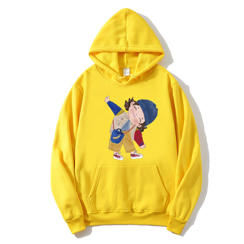 Damer hoodie med lekfull barndesign Mirla-Eva Jonsson