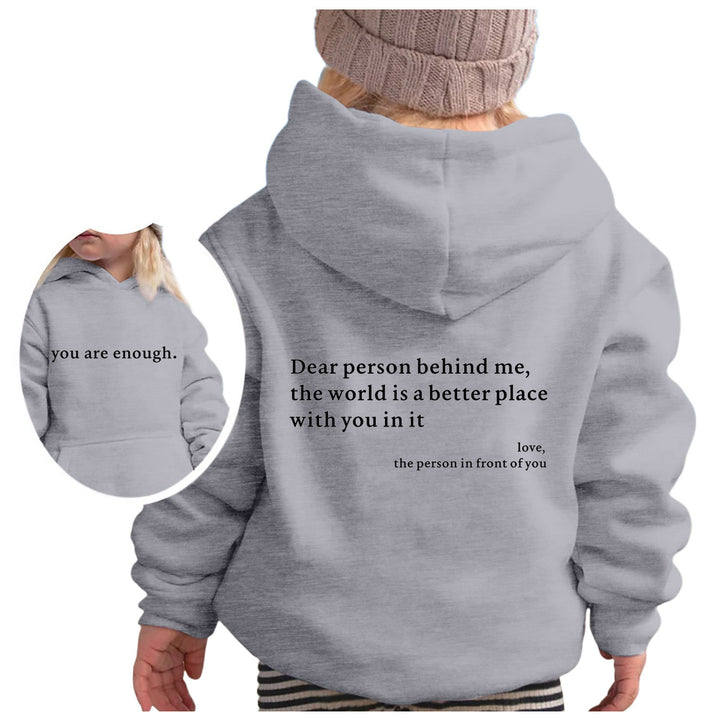 Damer hoodie med motiverande text och avslappnad passform Mirla-Eva Jonsson