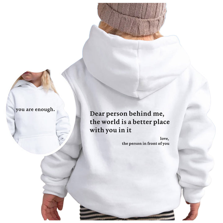 Damer hoodie med motiverande text och avslappnad passform Mirla-Eva Jonsson