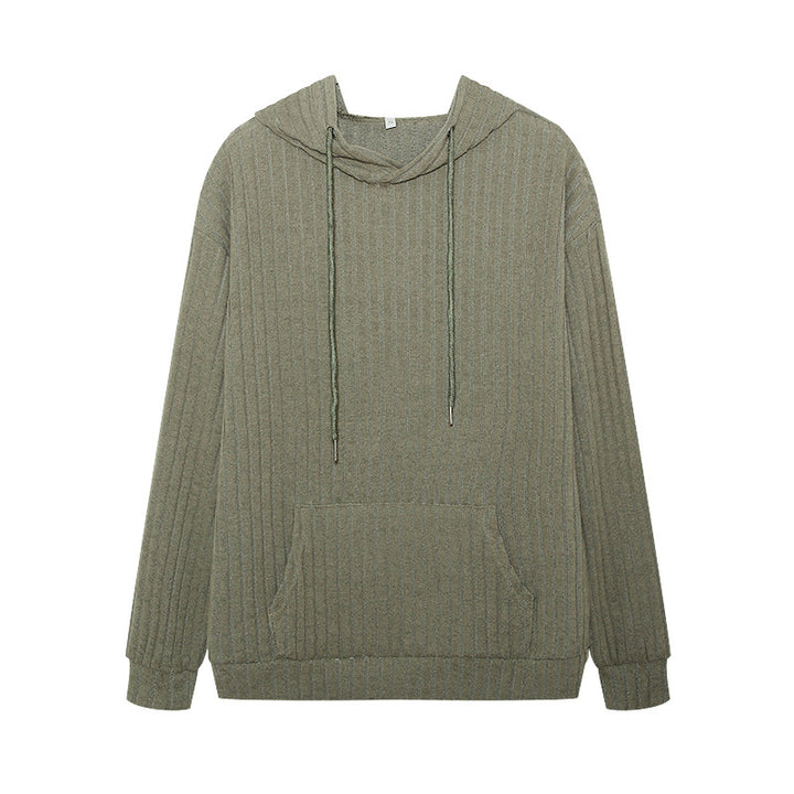 Damer hoodie med ribbad struktur och känguruficka Mirla-Eva Jonsson
