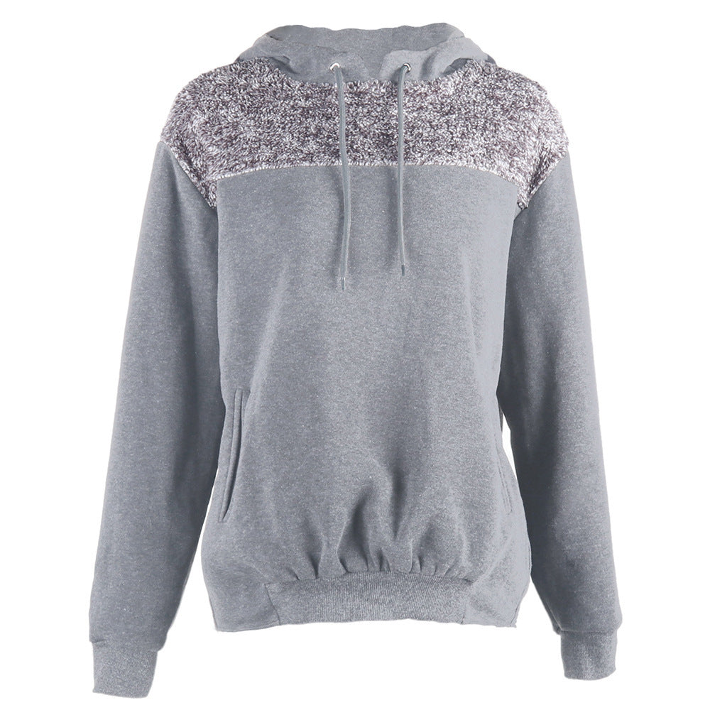 Damer hoodie med stiligt kontrastdesign och elastisk kant Eva Jonsson-Eva Jonsson