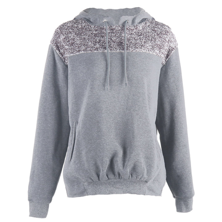 Damer hoodie med stiligt kontrastdesign och elastisk kant Eva Jonsson-Eva Jonsson