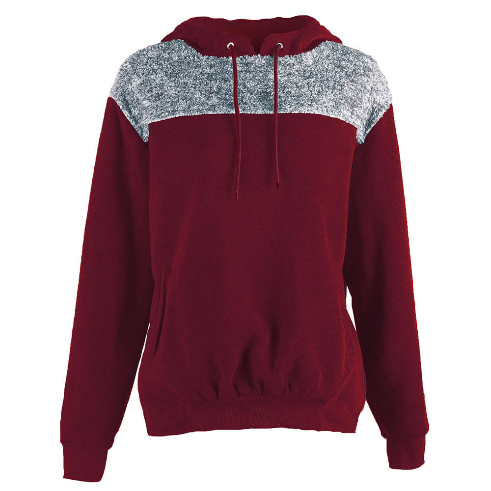 Damer hoodie med stiligt kontrastdesign och elastisk kant Eva Jonsson-Eva Jonsson