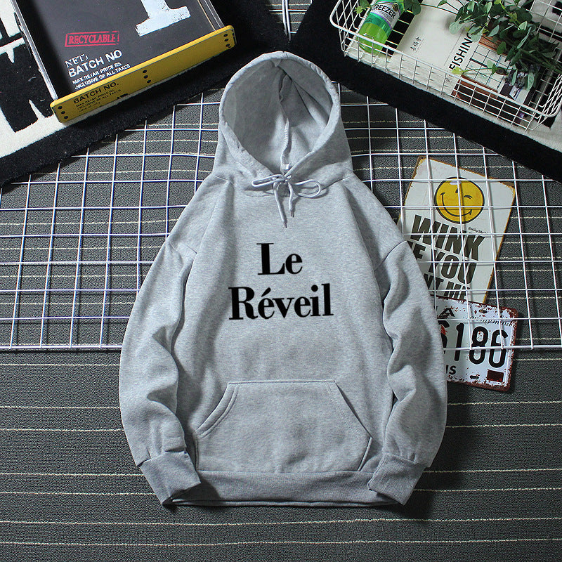 Damer hoodie med stiligt tryck Mirla-Eva Jonsson