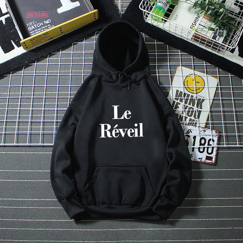 Damer hoodie med stiligt tryck Mirla-Eva Jonsson