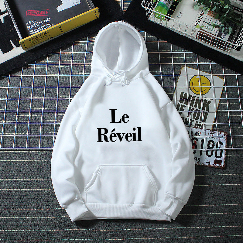 Damer hoodie med stiligt tryck Mirla-Eva Jonsson