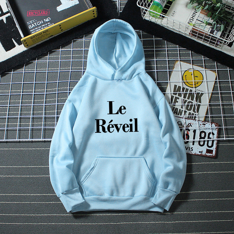 Damer hoodie med stiligt tryck Mirla-Eva Jonsson