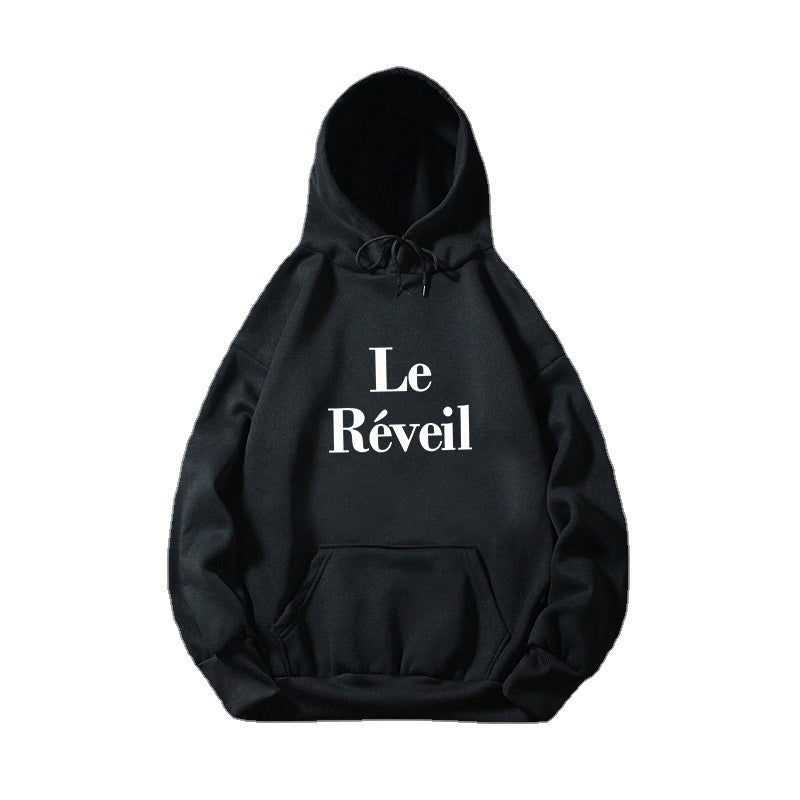 Damer hoodie med stiligt tryck Mirla-Eva Jonsson