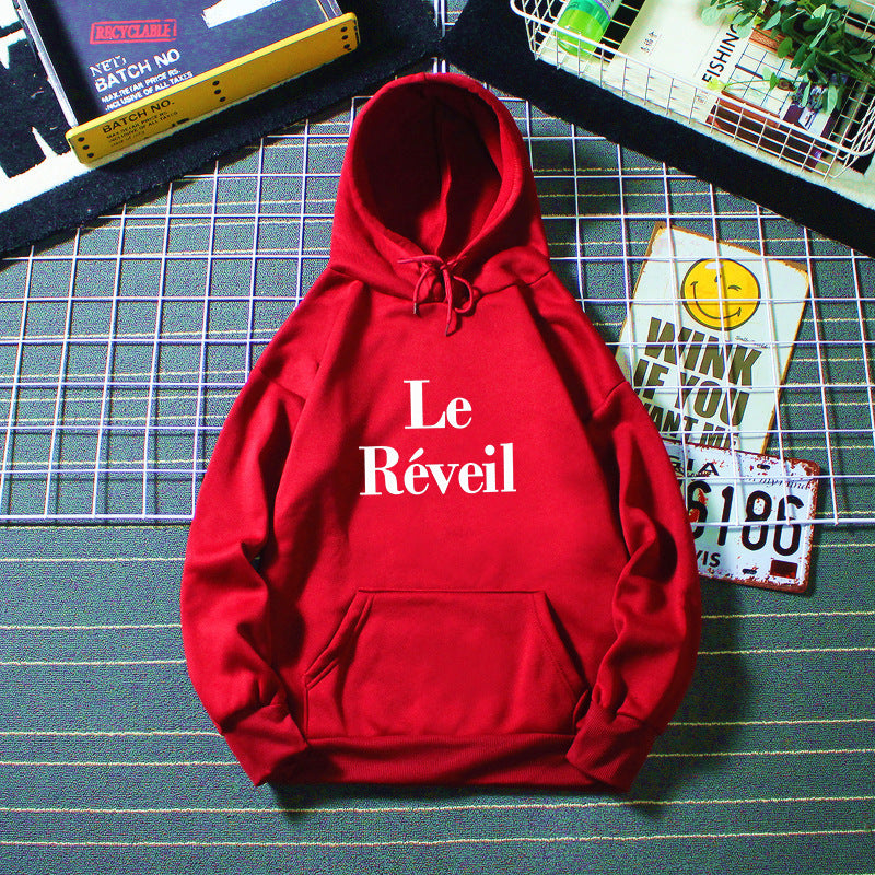 Damer hoodie med stiligt tryck Mirla-Eva Jonsson