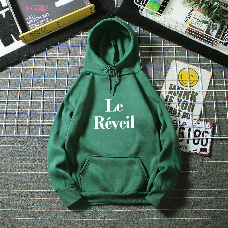 Damer hoodie med stiligt tryck Mirla-Eva Jonsson