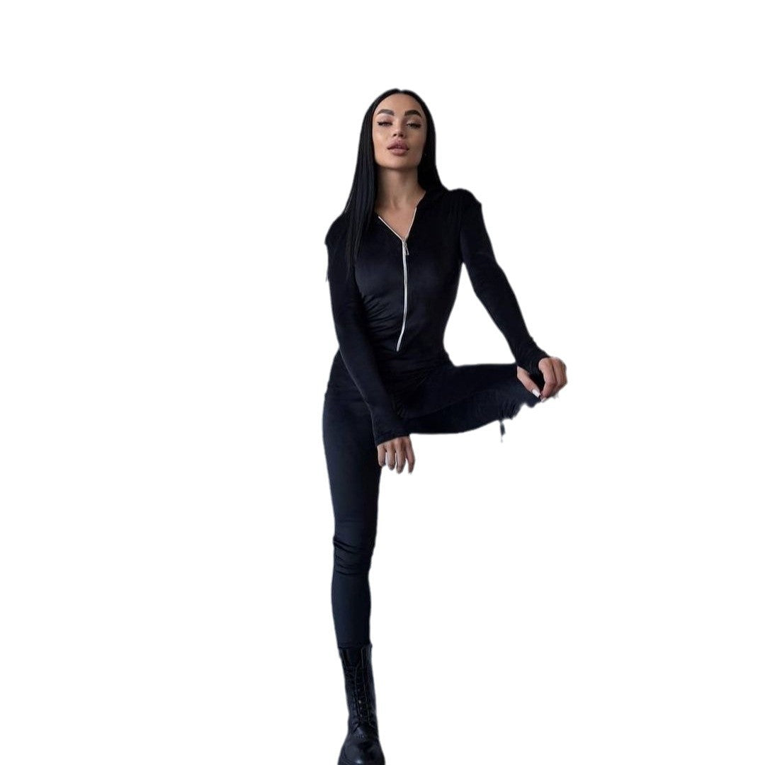 Damer hoodie set med glittrande björnmotiv Mirla-Eva Jonsson
