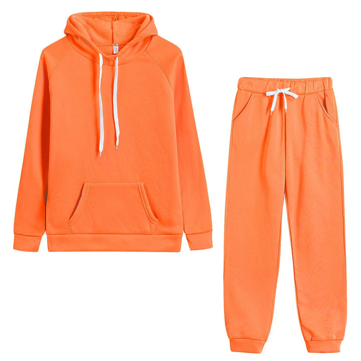 Damer hoodie sweatdräkt med elastisk midja och kängurufickor Mirla-Eva Jonsson