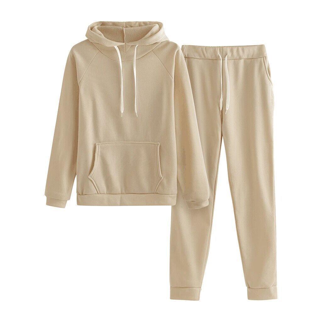 Damer hoodie sweatdräkt med elastisk midja och kängurufickor Mirla-Eva Jonsson
