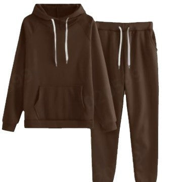 Damer hoodie sweatdräkt med elastisk midja och kängurufickor Mirla-Eva Jonsson