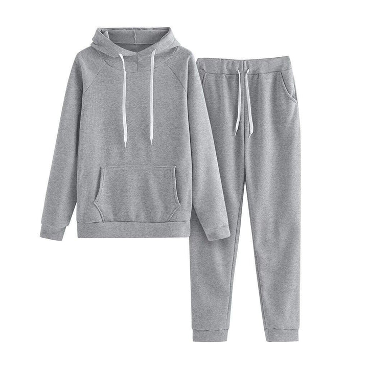 Damer hoodie sweatdräkt med elastisk midja och kängurufickor Mirla-Eva Jonsson