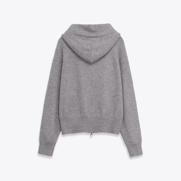 Damer hoodiejacka med dekorativt bindband Mirla-Eva Jonsson