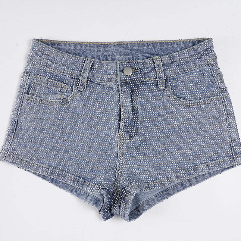 Damer jeansshorts med glittrande accenter Mirla-Eva Jonsson
