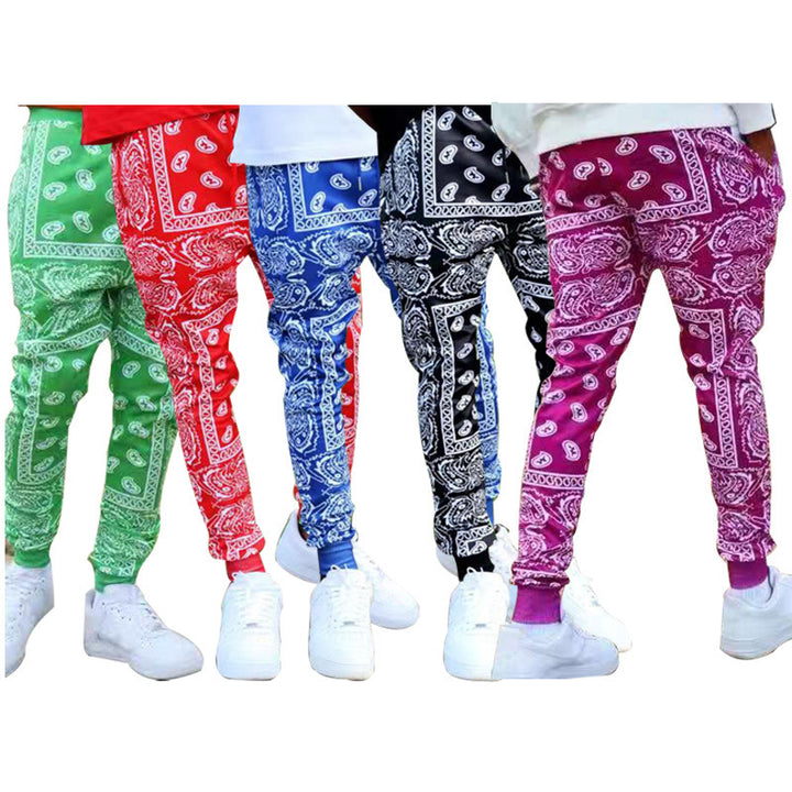 Damer joggingbyxor med modernt paisleymönster Mirla-Eva Jonsson