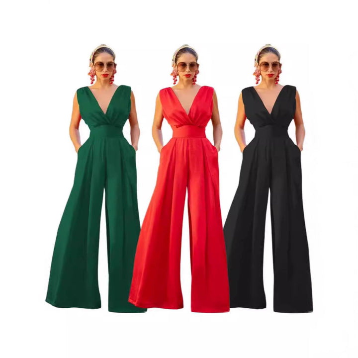 Damer jumpsuit i elegant skärning-Eva Jonsson