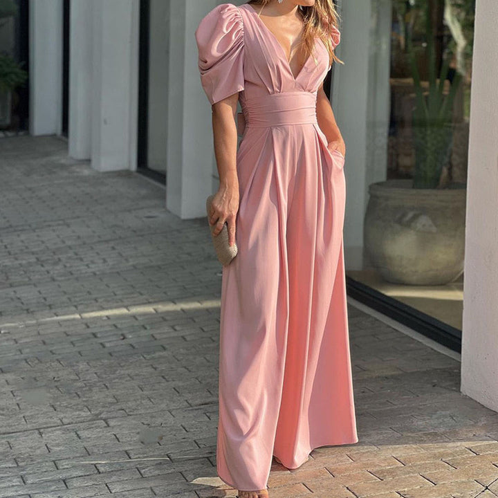 Damer jumpsuit med eleganta puffärmar Mirla-Eva Jonsson