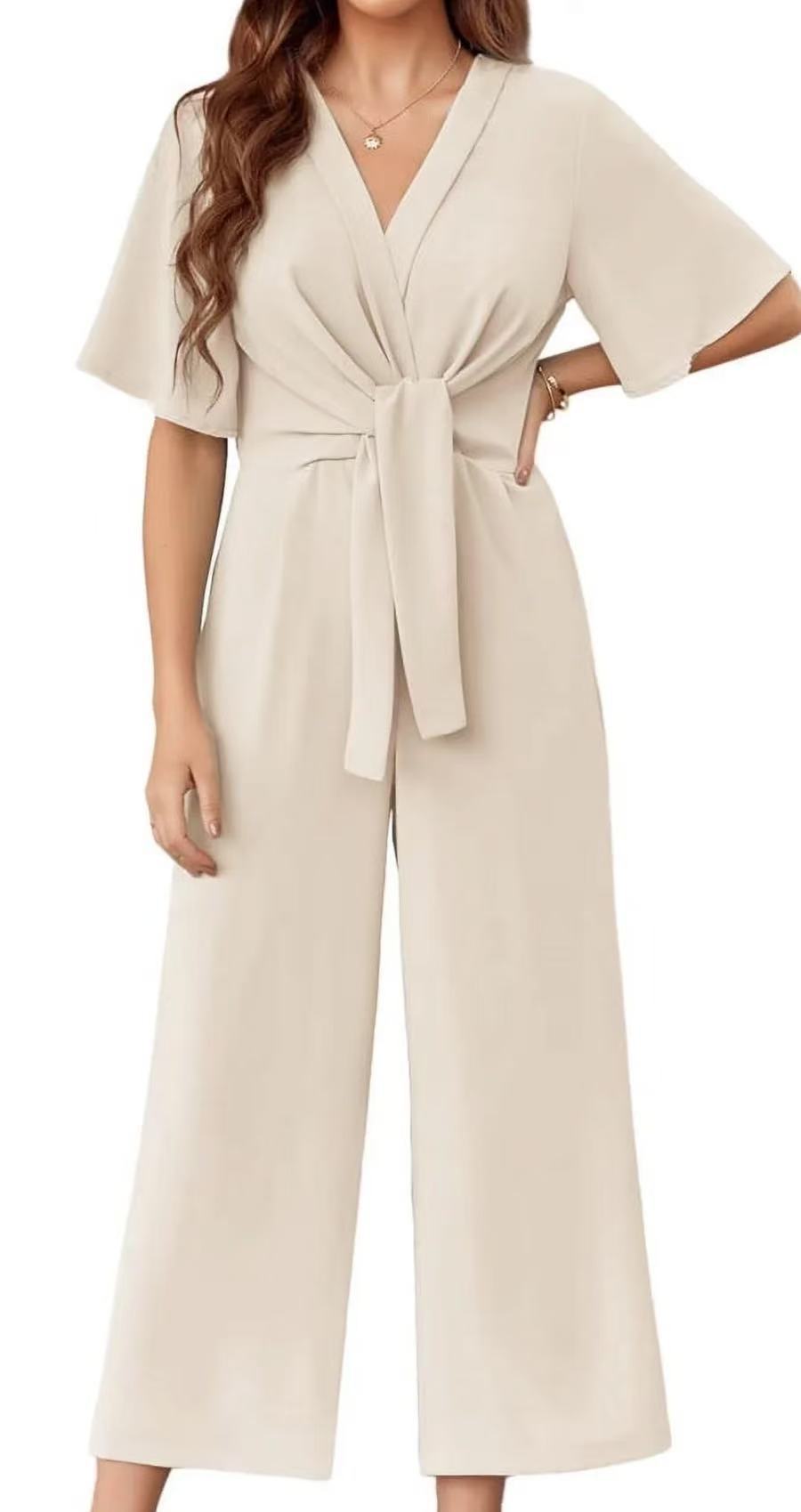 Damer jumpsuit med midjeknut och vida ben Mirla-Eva Jonsson