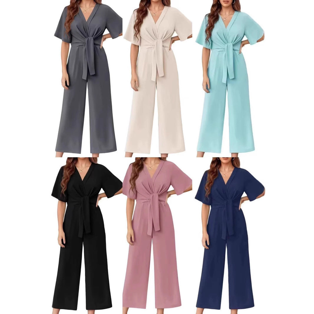 Damer jumpsuit med midjeknut och vida ben Mirla-Eva Jonsson