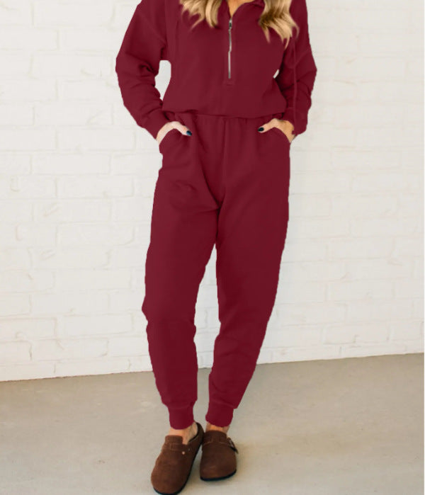 Damer jumpsuit med ståkrage och funktionella fickor Mirla-Eva Jonsson