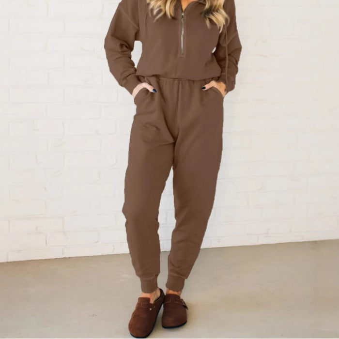 Damer jumpsuit med ståkrage och funktionella fickor Mirla-Eva Jonsson