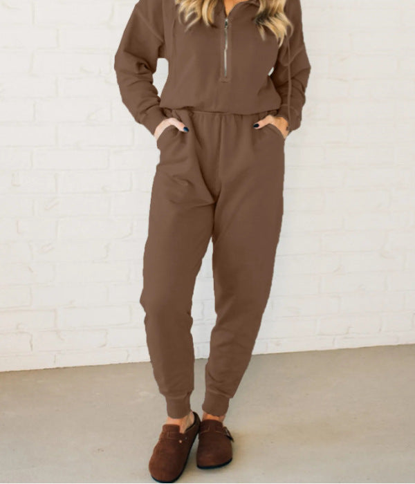 Damer jumpsuit med ståkrage och funktionella fickor Mirla-Eva Jonsson