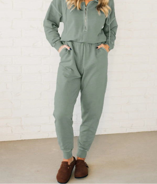Damer jumpsuit med ståkrage och funktionella fickor Mirla-Eva Jonsson